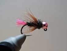 AR Pink Tag Green Peacock Jig