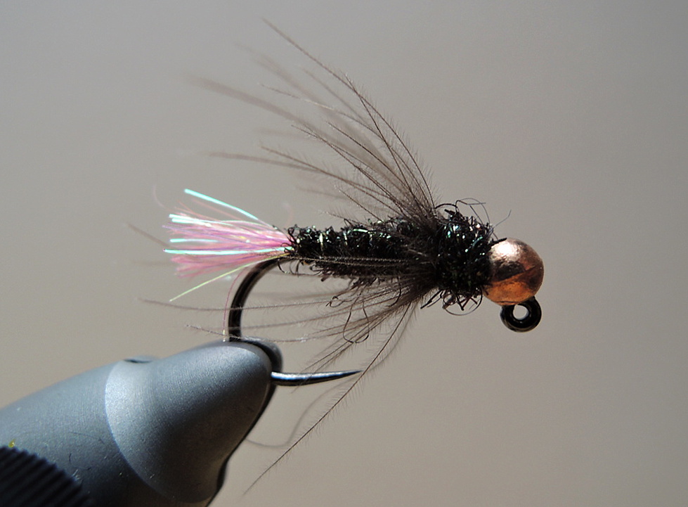 AR Dark Peacock Fluffy Jig