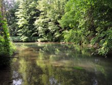 Další moc pěkná pasáž na řece. Delší hluboký proud skrývající překvapení.