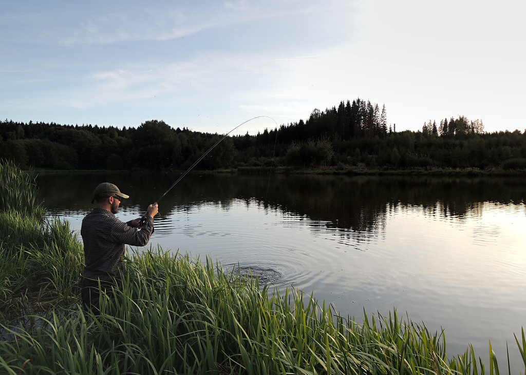 Tepl� podzimn� podve�er za��n� b�t z ryb��sk�ho hlediska mnohem zaj�mav�j��, ne� pr�b�h cel�ho dne. V�t�ina ryb��� je pry�, ryby se tro�ku uklidnily a za��naj� �r�t! To je dobr� znamen�! Sta�� jen vytrvat a mo�n� se je�t� do�k�me n�jak� p�kn� ryby!