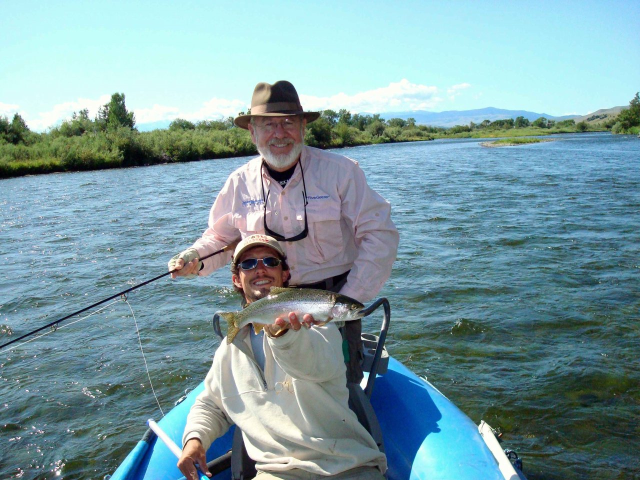 Nice rainbow trout caught  while floating the Madison