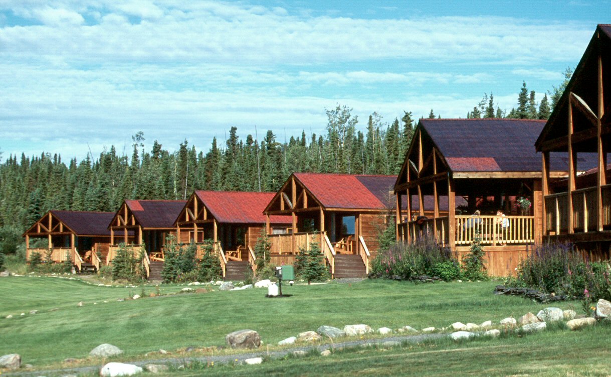 View on the private cabins