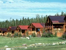 View on the private cabins