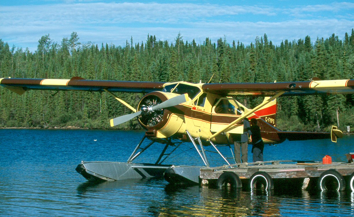 The beaver loading next group for fishing one of the many remote lakes