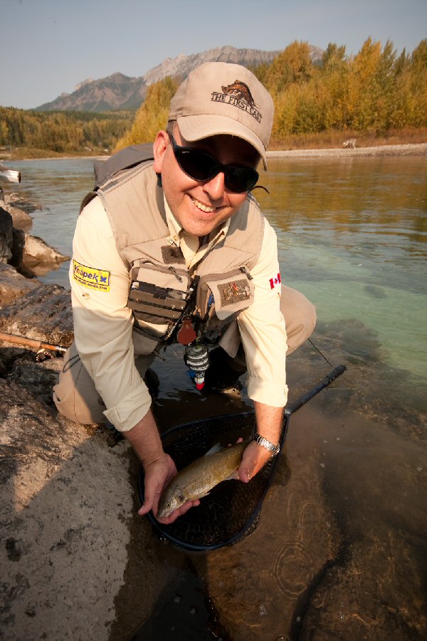 Showing off a scoring Whitefish