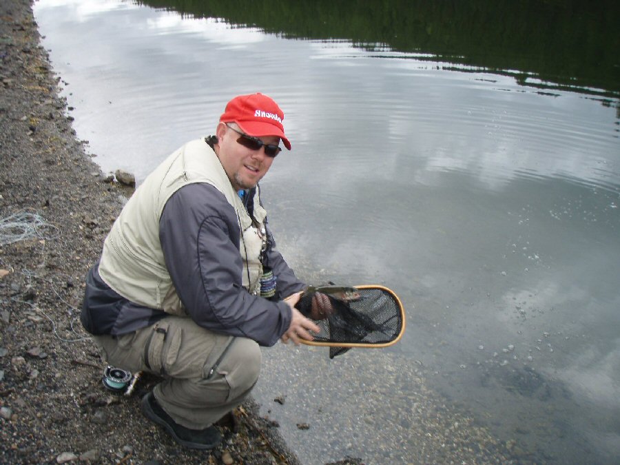 Releasing a Cutthroat at Summit lake