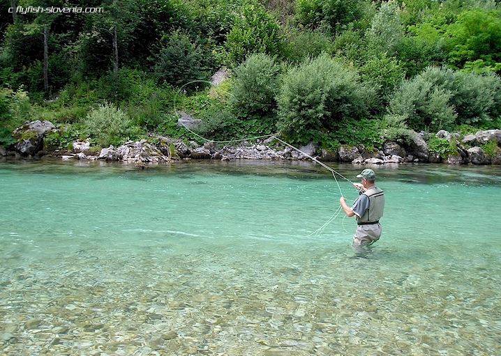 Flyfisherman at the So�a river