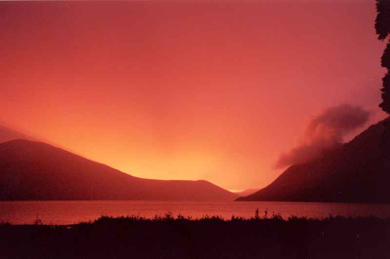 Burning sky over Tincup