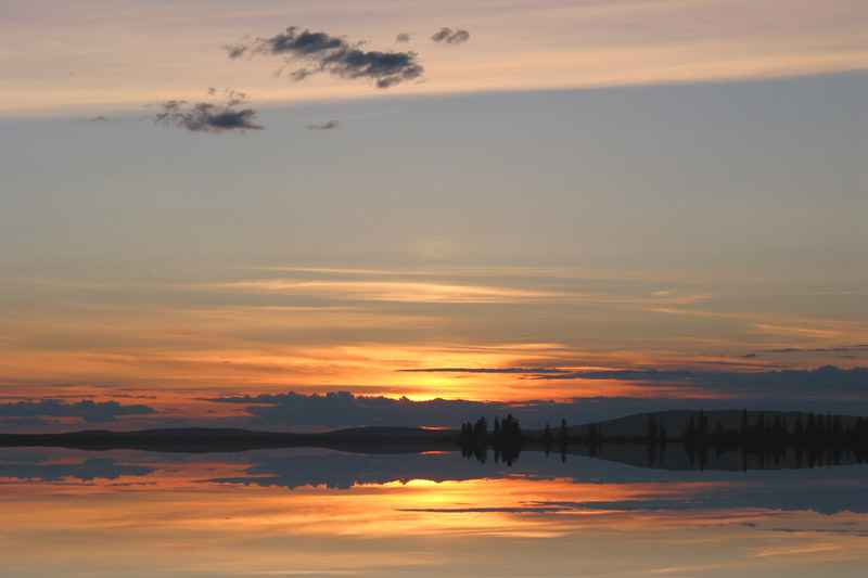 Sunset over Wolf Lake