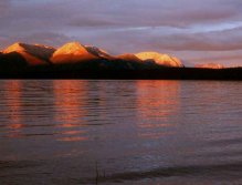 Sunset over Tagish Lake (Yukon, Canada)