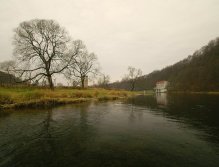 The river San above the power station