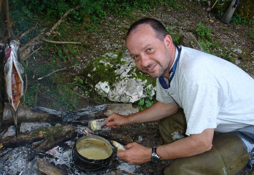 The famous Swiss fondue