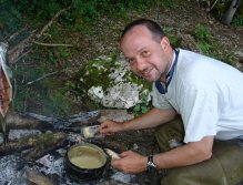 The famous Swiss fondue