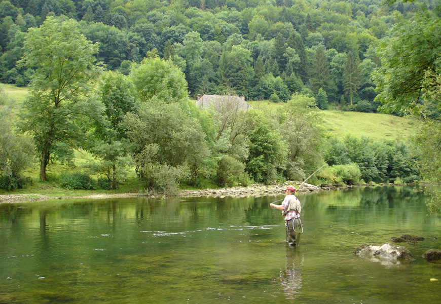 Long casts are sometimes needed to reach the rising fish