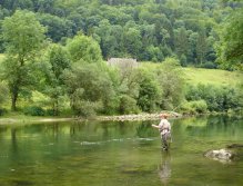 Long casts are sometimes needed to reach the rising fish