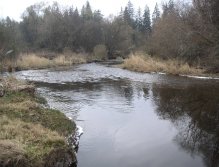 První sníh na Horní Vltavě