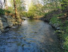 Botič v Praze Záběhlicích