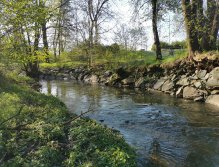 Botič v Praze Záběhlicích