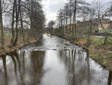 Svatava u lávky u přádelny ve Svatavě