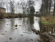 Svatava u lávky u přádelny ve Svatavě