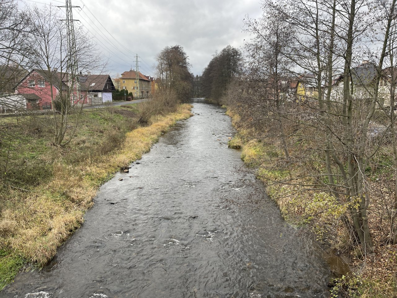 Svatava v centru obce Svatava