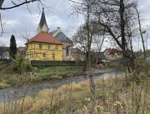 Svatava v centru obce Svatava