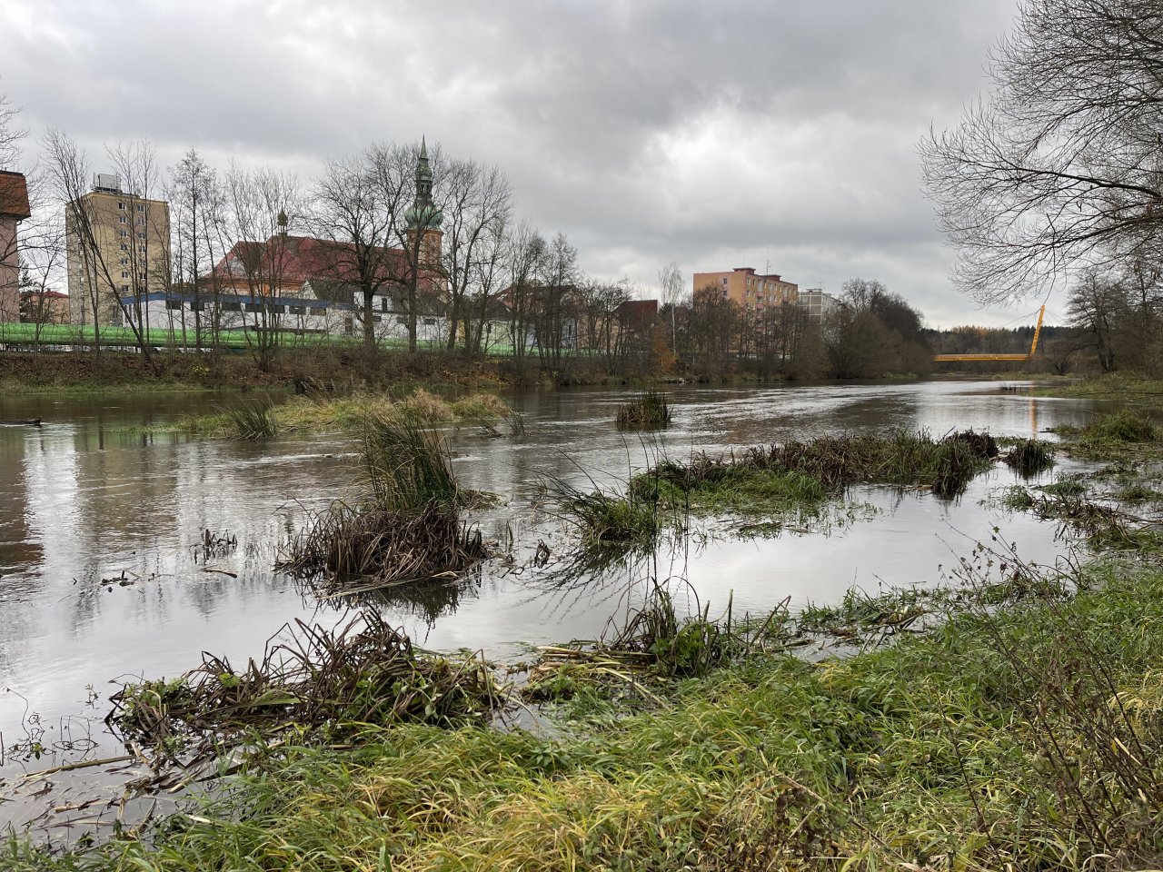 Soutok Svatavy a Oh�e