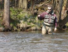 Czech nymphing - front view