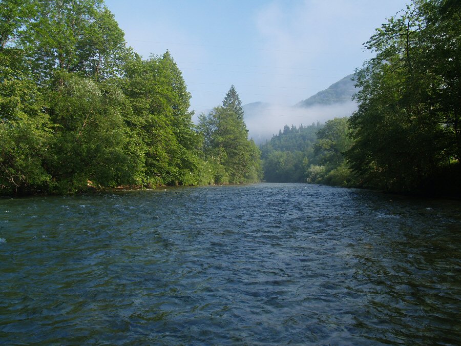 Sava Bohinjka v rann�ch hodin�ch