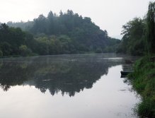 Berounka - jez Zadní Třebaň