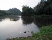 Berounka - jez Zadní Třebaň