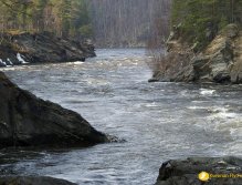 Glomma pod vodopády Eidsfossen