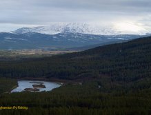 Pohled z hor na řeku Glomma
