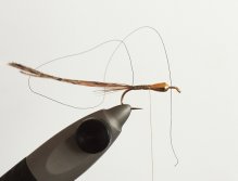 KROK 2 - Přivázání tělíčkového materiálu & Upevnění kroužkovacího drátku