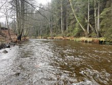 Svatava v okolí obce Hřebeny