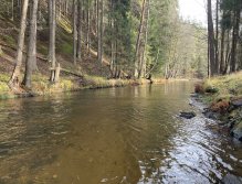 Svatava v okolí obce Hřebeny