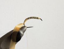 KROK 1 - Zatížení háčku & Přivázání kroužkovacího vlasce a vinylového hřbítku