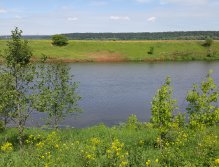 Řeka Moskva nedaleko Moskvy (města)