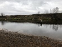 Podzimní rybaření na řece Moskva