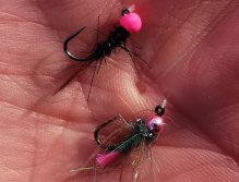 Tungstenové jigy pro zimní muškaření na Litávce