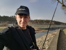 Autor u zimní Litávky u Berouna