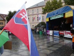 Tribuna na náměstí v Liptovském Mikuláši