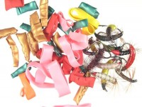 Mušky a materiál pro vázání tělíček