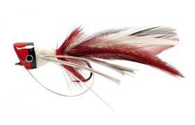 Bass Popper White & Red Bass Popper White & Red, vel. 6