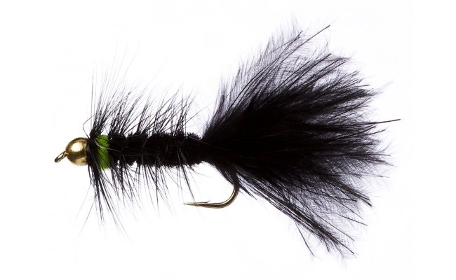 Black & Green Nugget Woolly Bugger Black & Green Nugget Woolly Bugger, vel. 10