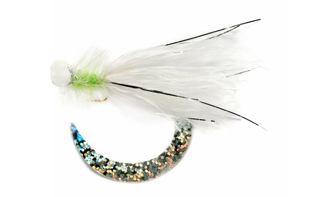 Booby streamer Cat's Whisker s oc�skem Wiggle Tail b�lo-zelen� Booby streamer Cat's Whisker s oc�skem Wiggle Tail b�lo-zelen�, vel. 6