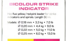 Dvoubarevn indiktor Hank Competition Bicolour Indicator Line 30 m
