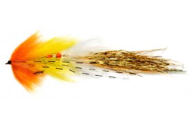 Dvoud�ln� �tikov� streamer zlato-�luto-oran�ov� Dvoud�ln� �tikov� streamer zlato-�luto-oran�ov�, vel. 4/0