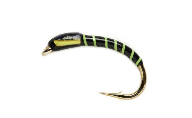 Fluorescent Green Ribbed Black Buzzer Fluorescent Green Ribbed Black Buzzer, vel. 10