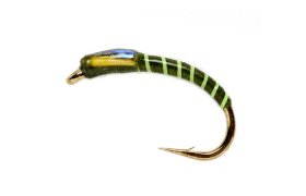 Fluorescent Green Ribbed Olive Buzzer Fluorescent Green Ribbed Olive Buzzer, vel. 10